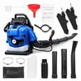 thumbnail image 6 of Seipouy 75.6CC 2-Cycle Backpack Leaf Blower Gas Powered, 900 CFM 210 MPH Powerful Wind, Cruise Control, High-Efficient Commercial Gas Leaf Blower for Yard Lawn Care, Debris Dust & Leaf Cleaning, 6 of 10