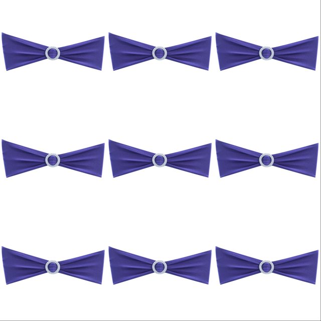 30PCS Premium Elastic Chair Sashes with Adjustable Buckle Slider,Stretchable Chair Cover Bands for Wedding Decorations, Banquet Reception Party Ceremony Chair Bows, Universal Fit Polyester Chair Ties