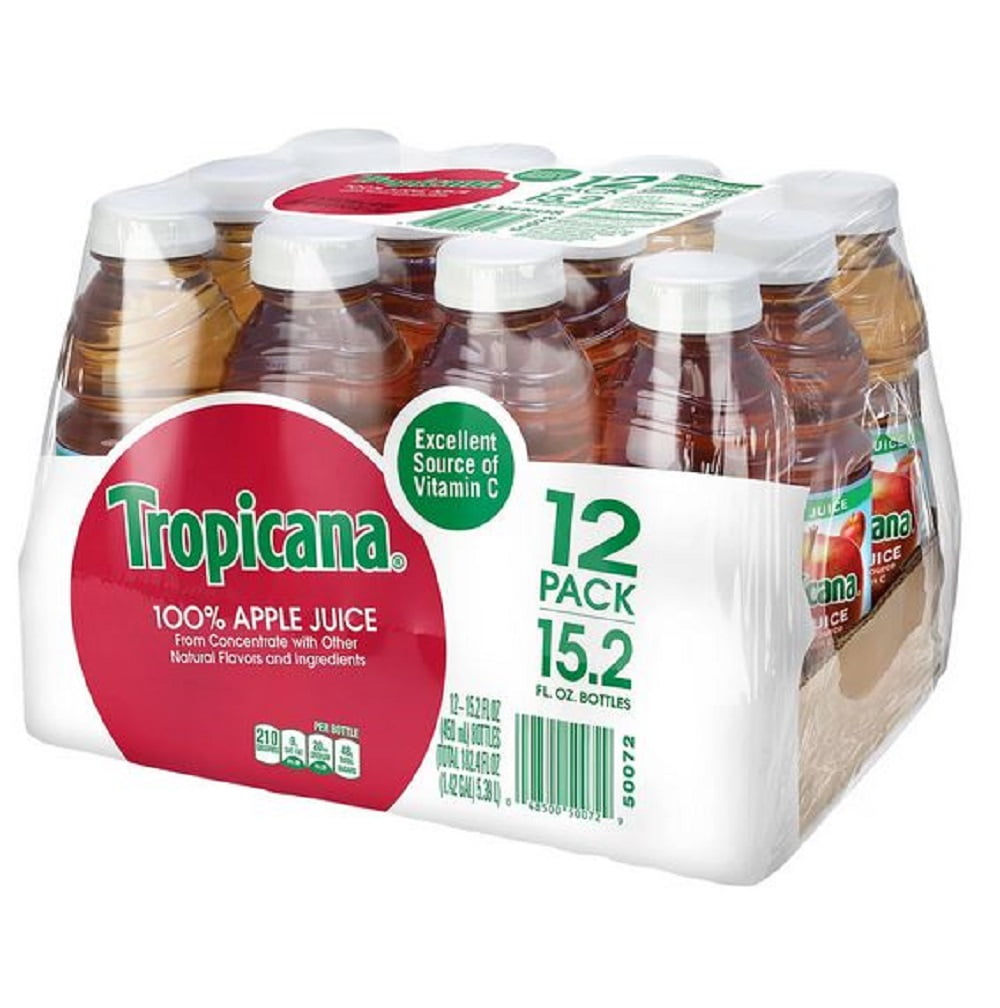 Tropicana 100% Juice, Apple Juice (15.2 oz., 12 pk.)