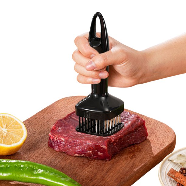 Herramienta Ablandador Carne Acero Inoxidable 24 Agujas S para Ablandar Ternera Pollo Y Cerdo