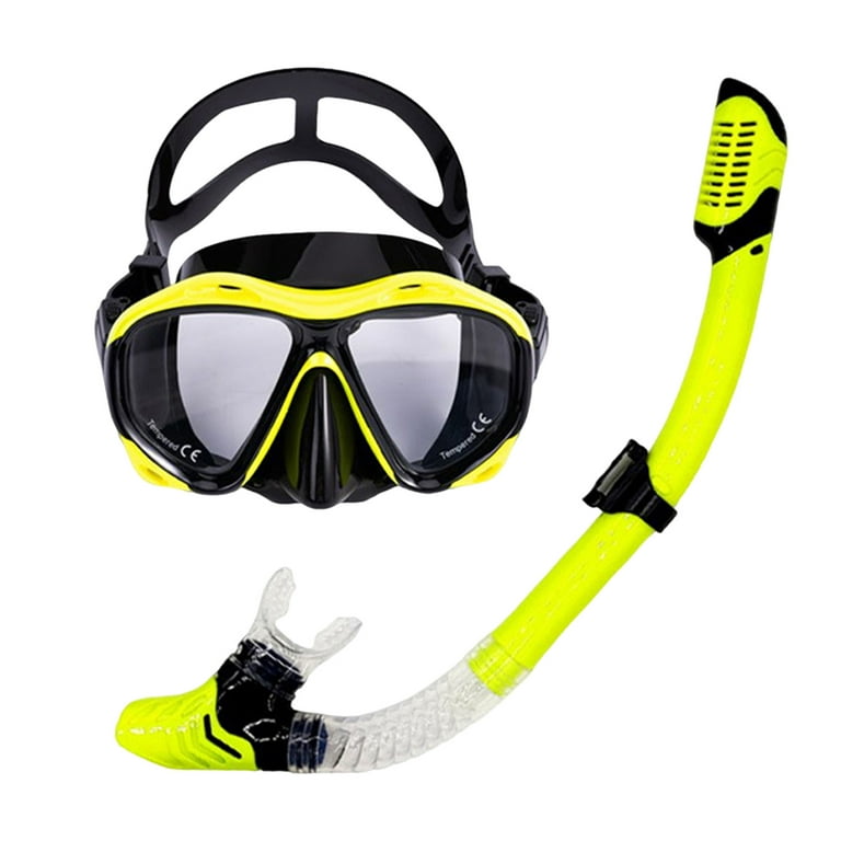 Bobasndm Nearsighted Snorkeling Gear for Adults Youth, Professional Full  Dry Top Silicone Snorkel Set, Anti-Fog Scuba Diving Mask with Adjustable  Strap 