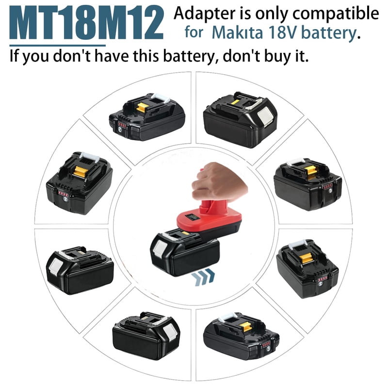 Adapter for Black*and*Decker 20v Battery Convert To Work for Mil*wau*kee 12V Power Tool