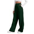 thumbnail image 3 of enyan Sweatpants Women with Pockets Loose Lightweight Stretch Yoga Lounge Pants Comfy Drawstring Workout Jogging Pants Lightweight Sweatpants Women Dark Green,XXL, 3 of 7