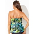 thumbnail image 2 of Swimsuits for All Women's Flyaway Bandeau Tankini Top, 2 of 6