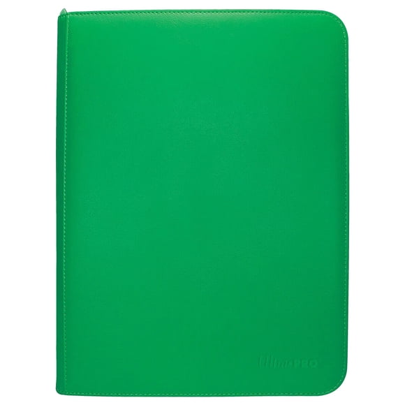 ULTRA PRO BINDER 9 POCKET VIVID ZIPPERED GREEN New