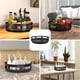thumbnail image 5 of Plato giratorio Lazy Susan de diseño abierto con bordes elevados, patas antideslizantes para un uso estable en la cocina, el baño, la oficina o cualquier habitación que requiera organización, 5 of 5
