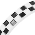 thumbnail image 2 of 12pcs Checkered Wristband Plaid Pattern Silicone Bracelets Racing Theme Party Gifts, 2 of 6