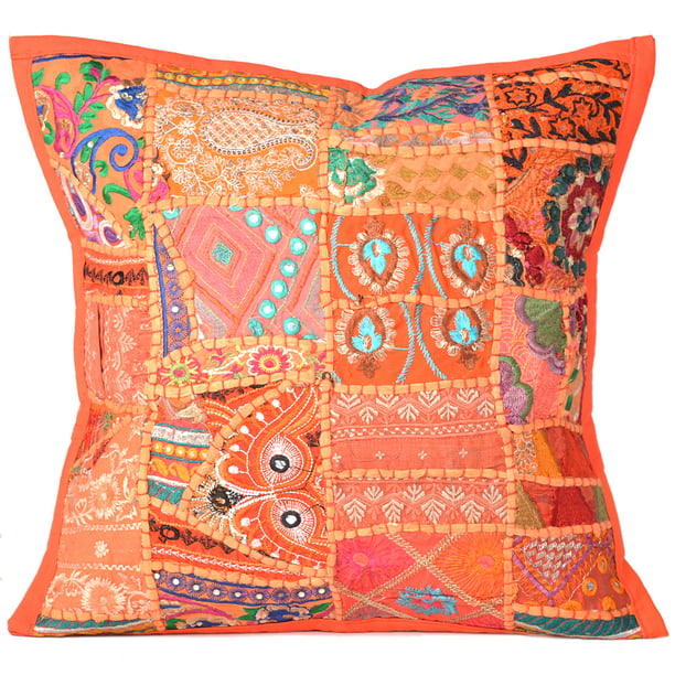 Oussum Embroidered Decorative Throw Pillows Covers for Sofa Couch Patio ...