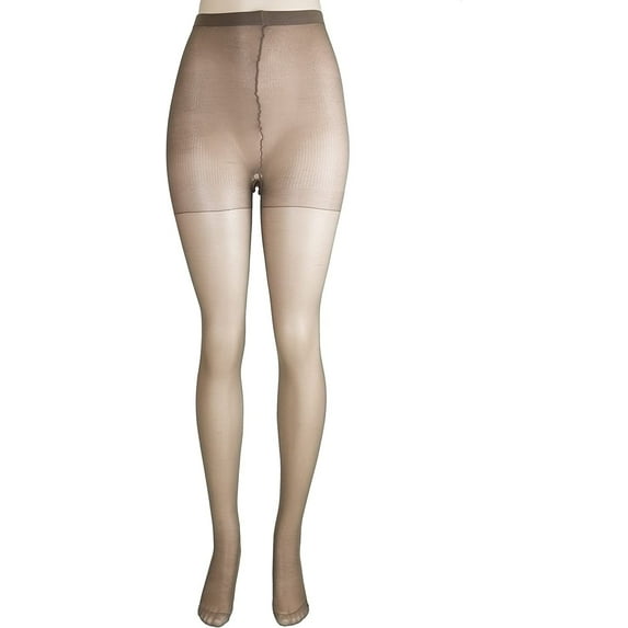 Lissele Women's Plus Size Silken Sheer Pantyhose With Spandex Pack of 3 Coffee, 7x