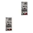 thumbnail image 1 of Advancent 50 Uds bolsas de dulces de Halloween bolsas transparentes para galletas bolsa de embalaje de regalo de Chocolate suministros de Halloween FELIZ 2piezas, 1 of 6