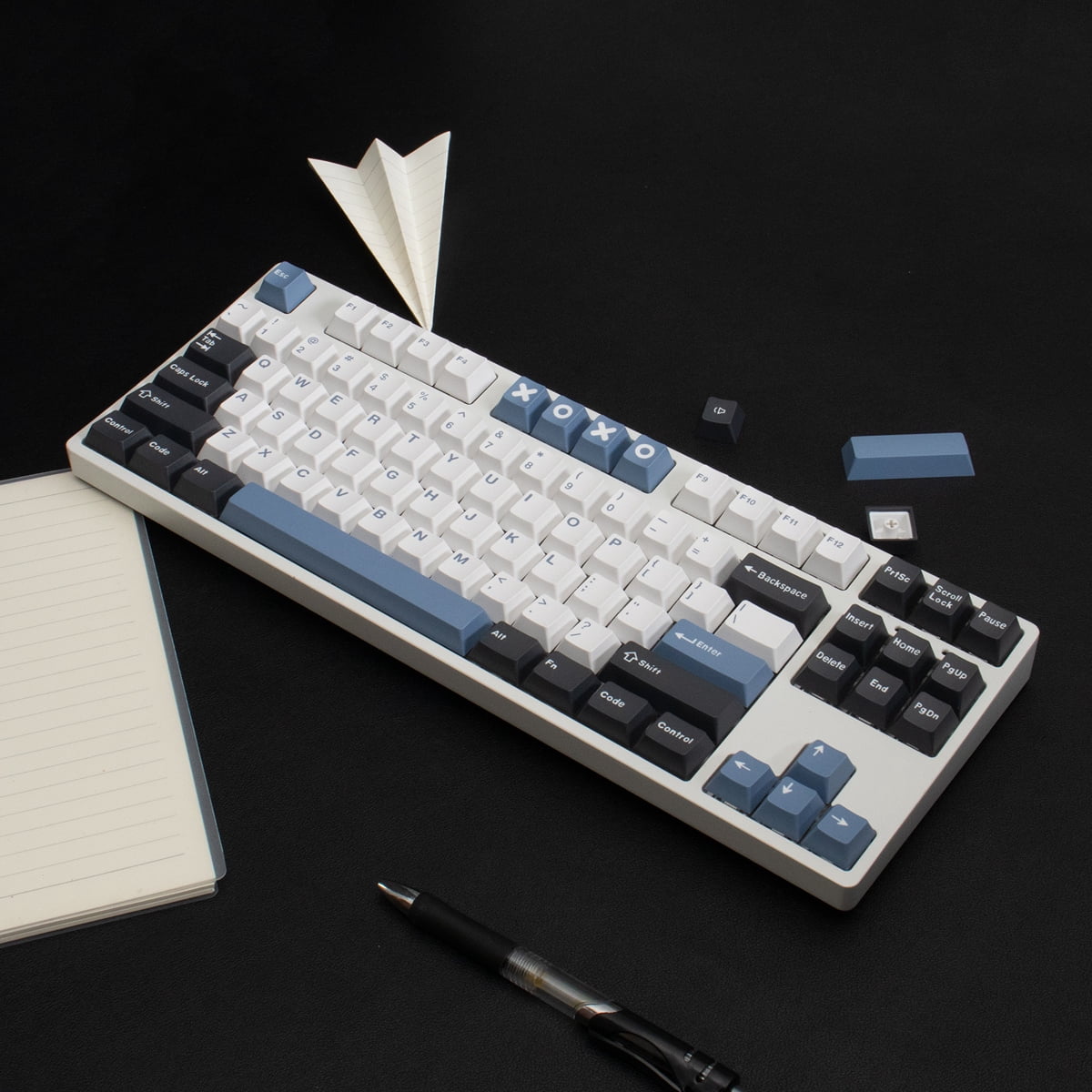 Keycaps 171 Keys Cherry Profile PBT Double Shot Arctic Circle Keycap Suitable for 61/64/68/84/87/96/104/108 Mechanical Gaming Keyboard