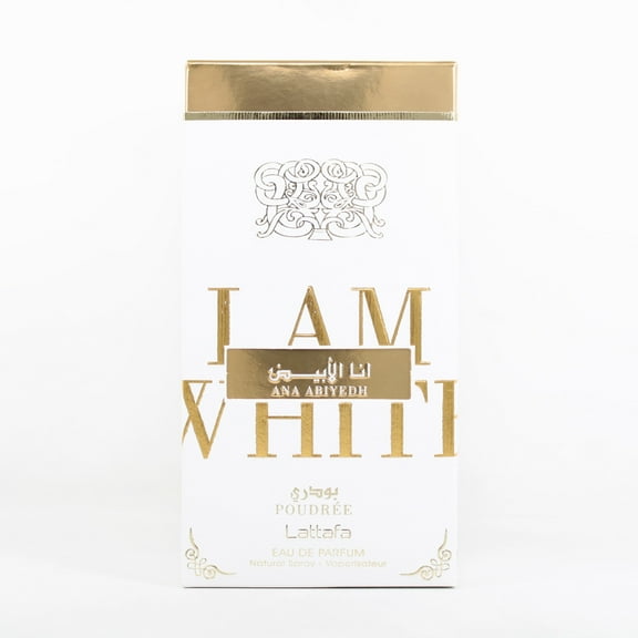 Ana Abiyedh I am White Poudree by Lattafa Eau De Parfum Spray (Unisex) 2 oz for Women - Brand New