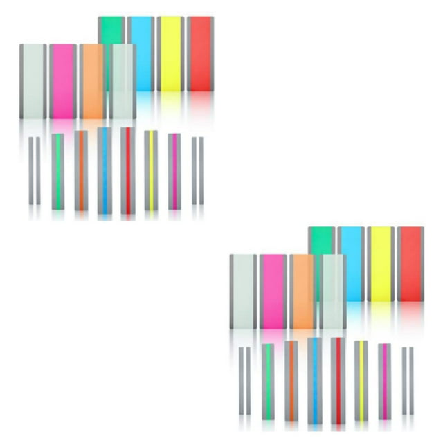 braveheart 16x Colour Dyslexia Ruler For Visual Attention Premium Two Size Options Colorful 2Set