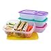 thumbnail image 3 of EasyLunchboxesÂ® - Bento Lunch Boxes - Reusable 3-Compartment Food Containers for School, Work, and Travel, Set of 4 (Brights), 3 of 4