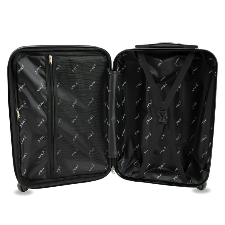 AMKA Honeycomb 22 in. Pink Carry On Expandable Spinner Suitcase