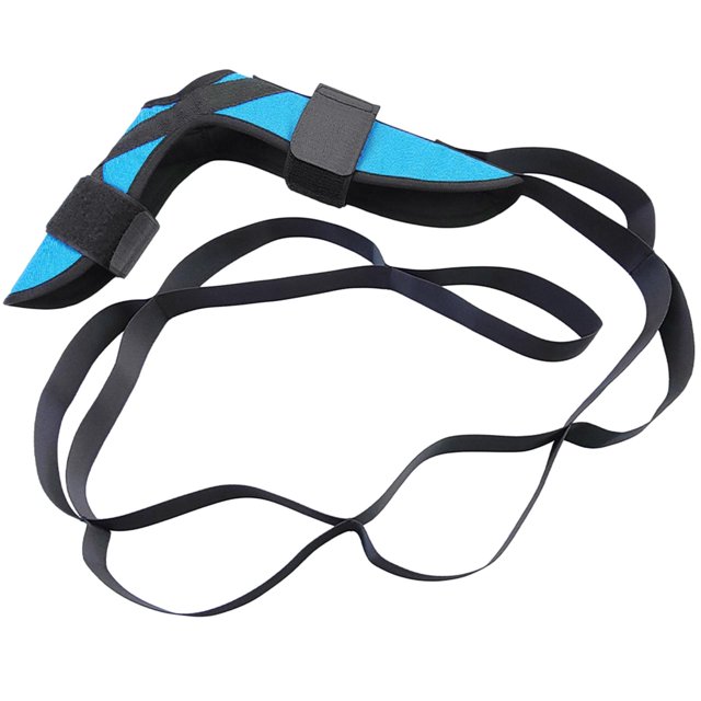 Ensanchador de pies y pantorrillas, correa de estiramiento de , con bucles, ensanchador de isquiotibiales de baile para isquiotibiales de piernas, Azul