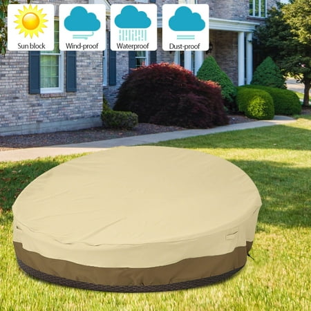 Willstar Outdoor Daybed Cover Round Patio Sofa Covers Waterproof And Dustproof Garden Furniture 228cm Diameter 83cm H Canada Outdoor Daybed Cover Round Patio, Outdoor Furniture Cover Daybed