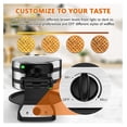 Belgian Waffle Maker, 1400W Double Waffle Iron, Rotating 180° Nonstick ...