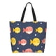 thumbnail image 1 of Easygdp Cute Puffer Fish Bolsas Tote para Mujer, Bolsos de Hombro para Viaje, Bolsos de Mano de Gran Capacidad para Compras y Trabajo, 1 of 8
