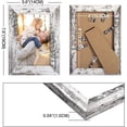 thumbnail image 4 of HOUSE DAY Picture Frames 4x6 Set of 6 - Distressed White Farmhouse Rustic Photo Frames, Large Wall Frame Set, 4 of 10