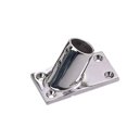 thumbnail image 2 of Sea Dog Boat Rail Fitting 281600-1 3-1/16 Inch x 1-3/4 Inch Rectangular Base; 60 Degree Angle; Stainless Steel; 7/8 Inch Outer Diameter, 2 of 3