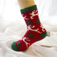 thumbnail image 2 of Coofit Christmas Women Fluffy Socks Elk Tree Santa Striped Fuzzy Socks Sleeping Socks, 2 of 10