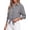 Black, variant on Women Striped Button Down Shirt Oversized Long Sleeve Blouse with Smocked Cuffs Pocket