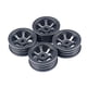 thumbnail image 1 of Hub RC RC Modelo Cars Servicio de larga duración llantas Rims Handy Instalación Diseño único Reemplazo de estabilidad para K989 Paquete de titanio de 4 Noticed FN001338-03, 1 of 5
