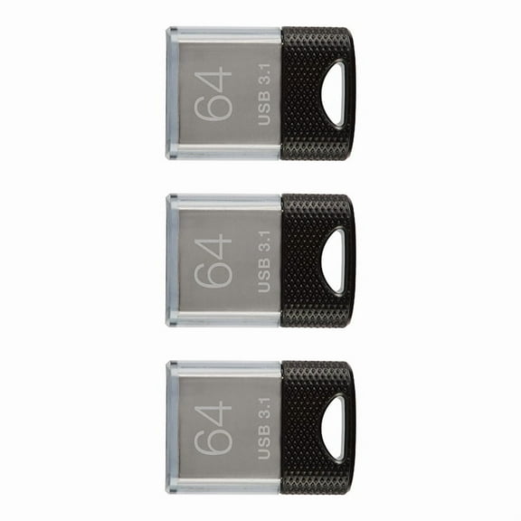 PNY 64GB Elite-X Fit USB 3.1 Flash Drive​ 3-Pack