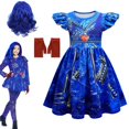 thumbnail image 4 of Disfraces de Audrey azul para niñas, disfraces de carnaval, fiesta infantil, Evie, Descendants, Mal, disfraz de Cosplay, fiesta de Halloween, disfraces para niñas de 3 a 12 años, 4 of 5