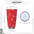 thumbnail image 4 of Picia Hohoho1 Pattern 20 oz Tumbler Stainless Steel Vacuum Insulated Coffee Ice Cup Double Wall Travel Flask Dual Lid Water Bottle, Eco-friendly Car Cup, 4 of 8