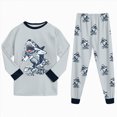 thumbnail image 6 of TOWED22 Boys Girls Pajamas Cotton Truck Pjs Toddler 2 Piece Sleepwear Kids Winter Clothes Set 3 6 9 12 18 24 Months 2t 3t 4t 5t 6t 7t 8t 9t(Light Gray,4-5 Y), 6 of 9