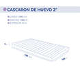 thumbnail image 3 of Colchón DR JOOHN Sobre colchón Auxiliar en la prevención de llagas Diseño de Cascaron de Huevo 100x190x5cm, 3 of 6