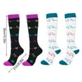 thumbnail image 2 of Chaussettes de Compression Sport Course Randonnée Randonnée Bas D\'entraînement Physique Extérieur Bas Athlétiques Haute Élasticité Bas de Jambe Accessoire Noir, 2 of 6