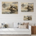 thumbnail image 4 of Designart "Turtle Sumi Asian Painting I" Asian Print on Natural Pine Wood, 4 of 5