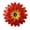 Red, variant on Homerr Metal Flower Wall Art Garden Wall Decor Handmade Multicolored Metal Sunflower Wall Decor Flower Art for Garden Home Outdoor Hanging Decoration