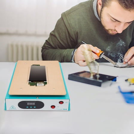 LCD Separator Machine with Auto Heating Plate, 600W Power, Silicone Mat, Compatible with 1~14 Inch Phones and Tablets