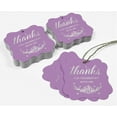 thumbnail image 5 of Inkdotpot Hang Tags Thanks For Celebrating With Me Birthday Favor Bracket Shape Gift Tags Real Silver Foil Bonbonniere Tag Pack Of 50, 5 of 7