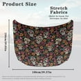 thumbnail image 7 of Uorisanigo Car Hood Cover Fashion Sugar Skull Car Hood Wrap Blankets Removable Stretch Cars Hoods Cover Protectors Automotive Accessories Suitable for Cars Outdoor Decoration, 7 of 7
