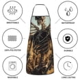 thumbnail image 6 of Easygdp Skull Butterfly Sunflower Apron Waterdrop Resistant with 2 Pockets,Oil Resistant Cooking Kitchen Chef Apron for Women Men, 6 of 7