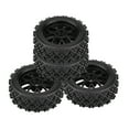 thumbnail image 2 of 4pcs RC Racing Off Road Car Tires,Plastic RC Wheels Rim Rubber Tires for RC 1/10 Car, 2 of 8