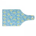 thumbnail image 1 of Luau Cutting Board, Repetitive Freshening Flowers in Gentle Soft Tones, Decorative Tempered Glass Cutting and Serving Board, in 3 Sizes, by Ambesonne, 1 of 2