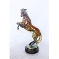 thumbnail image 2 of Nifao Colored rearing horse bronze statue – Home Decor Sculpture, 14"L x 7"W x 21"H, 2 of 11