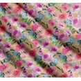 thumbnail image 3 of Soimoi Cotton Voile Fabric Flower & Leaves Watercolor Printed Craft Fabric by the Yard 56 Inch Wide, 3 of 7