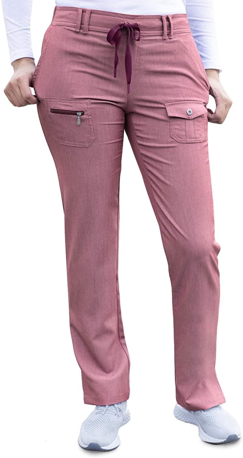 Adar Pro P7102T Women's Yoga Knit Waist Tailored Skinny Tall Pant