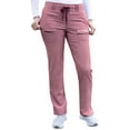 thumbnail image 1 of Adar Pro Women's Slim Fit Tapered Scrub Pants, Heather Wine, 2X, 1 of 7