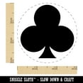 thumbnail image 2 of Card Suit Clubs Self-Inking Rubber Stamp Ink Stamper - Yellow Ink - Small 3/4 Inch, 2 of 7