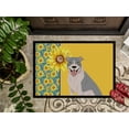 thumbnail image 3 of Carolines Treasures WDK5316MAT 18 x 27 in. Summer Sunflowers Blue & White Pit Bull Terrier Indoor or Outdoor Mat, 3 of 7