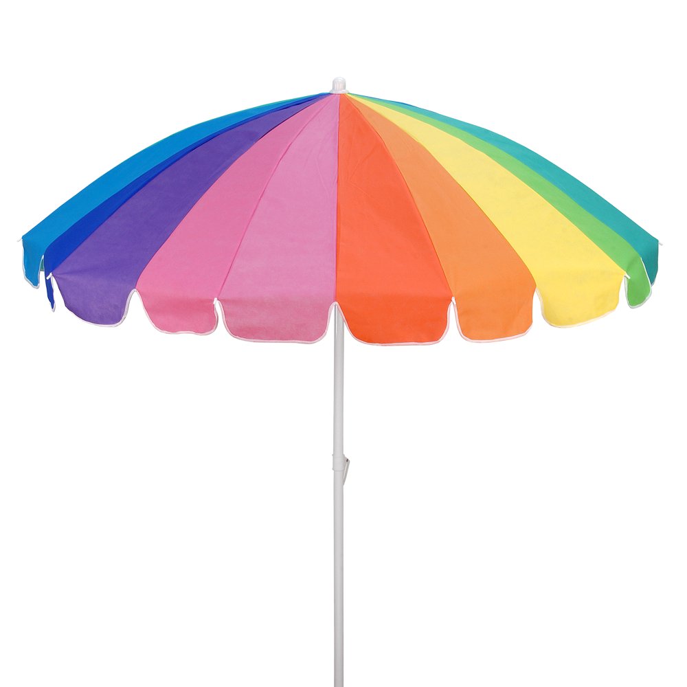 7 ft. Beach Umbrella, Rainbow