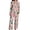 Z14-Pink, variant on Weebloom Christmas Pajamas Women Xmas Flannel Long Sleeve Notch Collar Shirt And Pants 2 Piece Plaid Nightwear Sleepwear Pink S